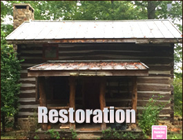 Historic Log Cabin Restoration  Varnville,  South Carolina